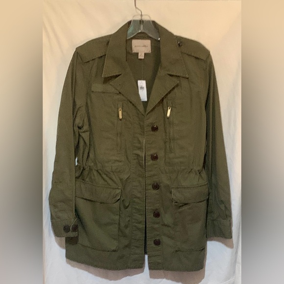 Extra small NWT olive green canvas jacket from Banana Republic - Picture 1 of 7